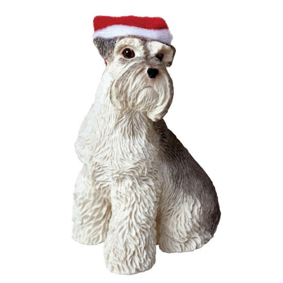Schnauzer Gray UC Sitting Ornament