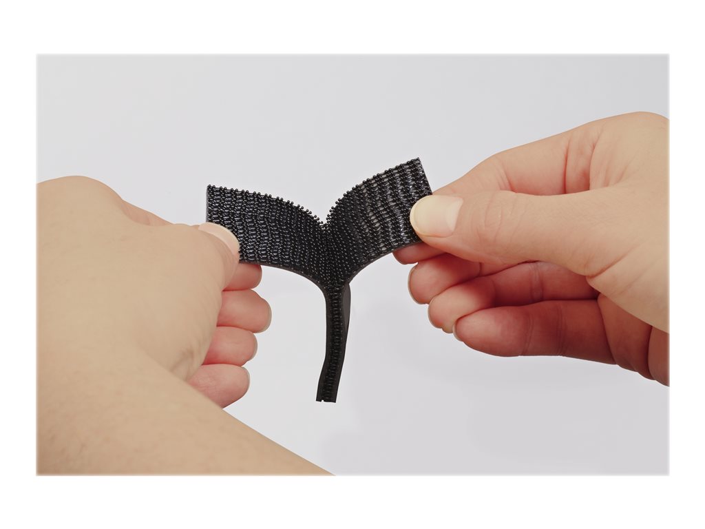 Scotch Extreme RF6740 - Self-adhesive hook-and-loop fastener - 1 in x 10 ft - black - permanent