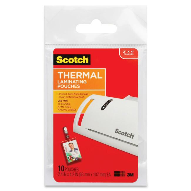 Scotch Thermal Laminating Pouches TP585210