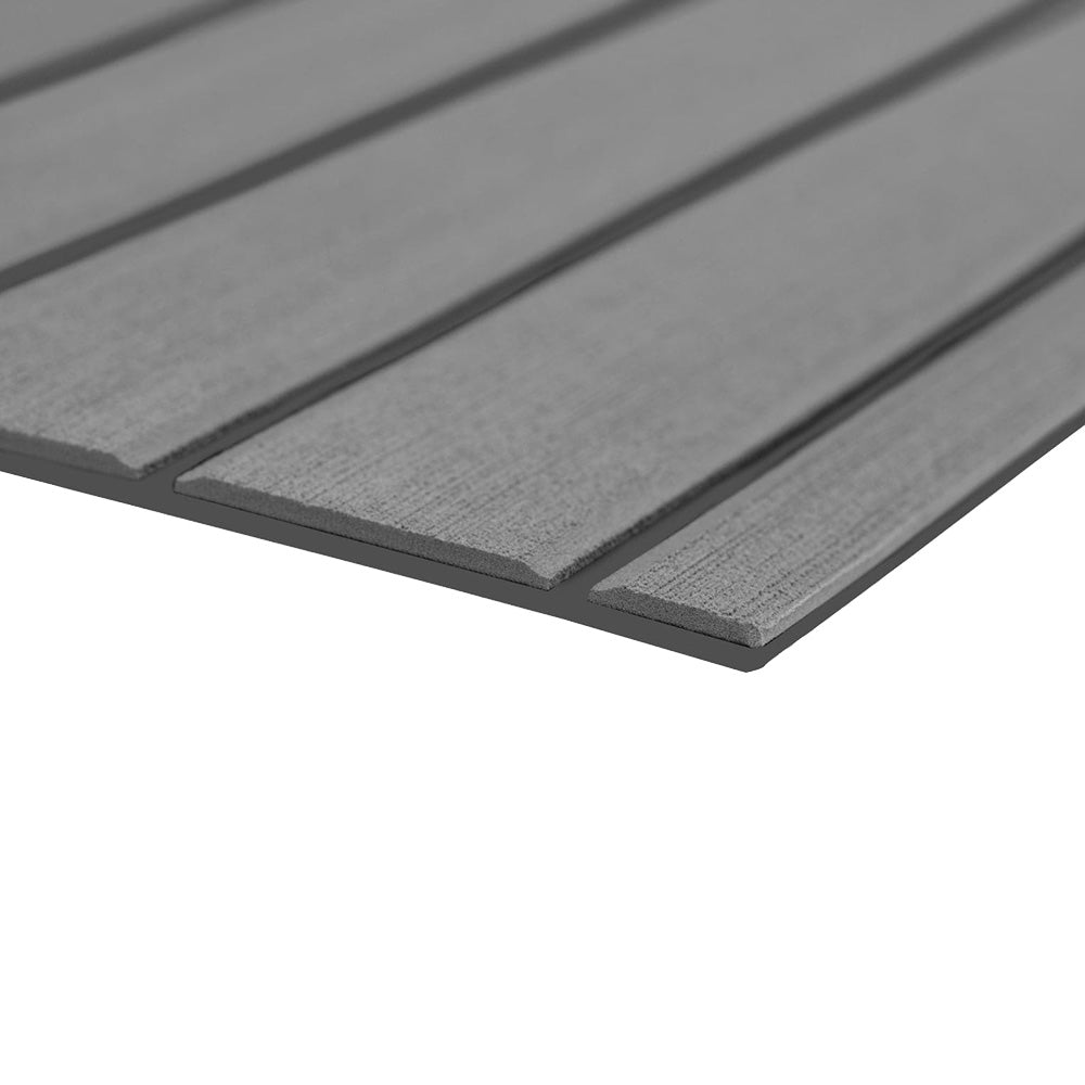 SeaDek 40" x 80" 6mm Teak Full Sheet - Brushed Texture - Storm Grey/Dark Grey (1016mm x