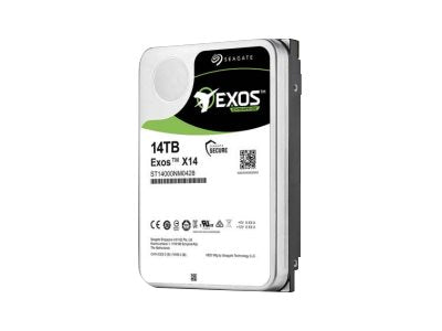 Seagate Exos X14 ST14000NM0288 - Hard drive - encrypted - 14 TB - Enterprise - internal - SAS 12Gb/s - 7200 rpm -