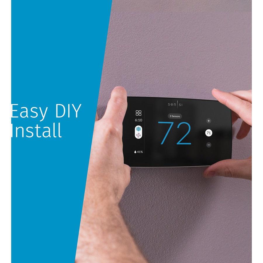 Sensi Touch 2 Smart Programmable Wi-Fi Thermostat, Utility Version, C-Wire Required