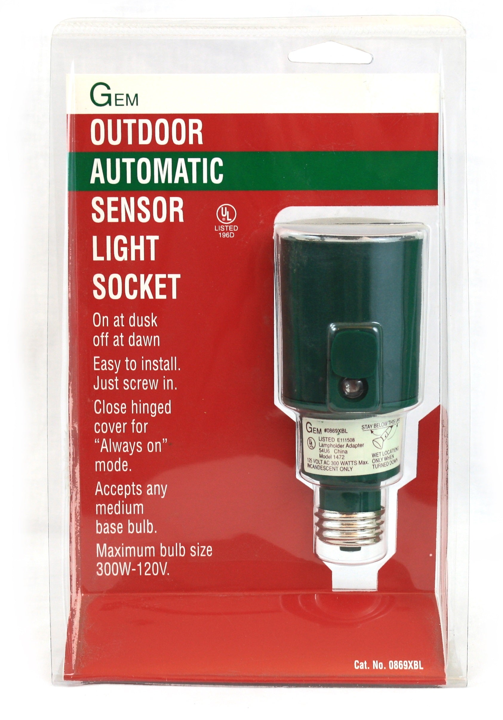 Sensor Light Socket