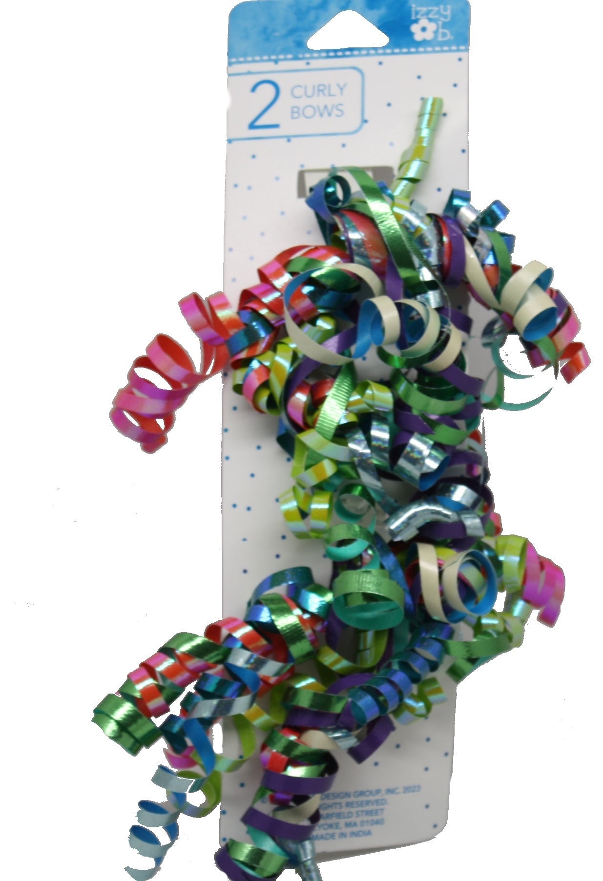 Set of 2 All Occasion Bright Curly Bows