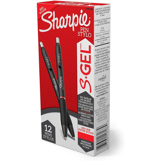 Sharpie Gel 0.7Mm 12Ct Box Red