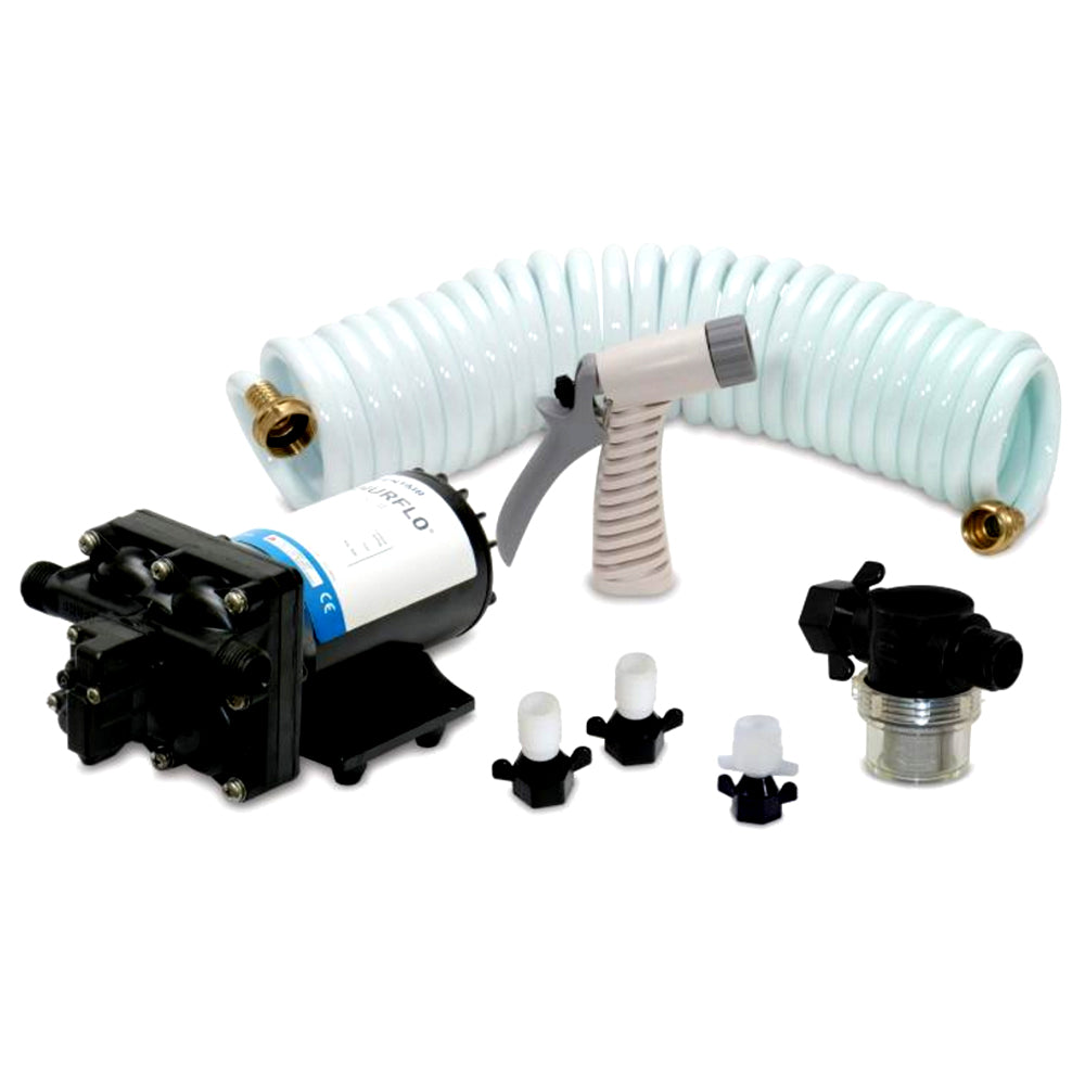 Shurflo by Pentair BLASTER™II Washdown Kit - 12VDC, 3.5GPM w/25' Hose, Nozzle,