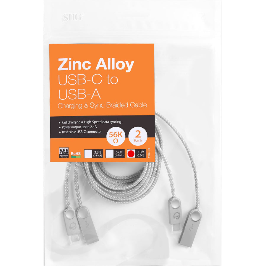 SIIG Sync/Charge USB Data Transfer Cable CB-US0R11-S1