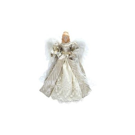 Silver Elegant Angel Tree Topper - 16"