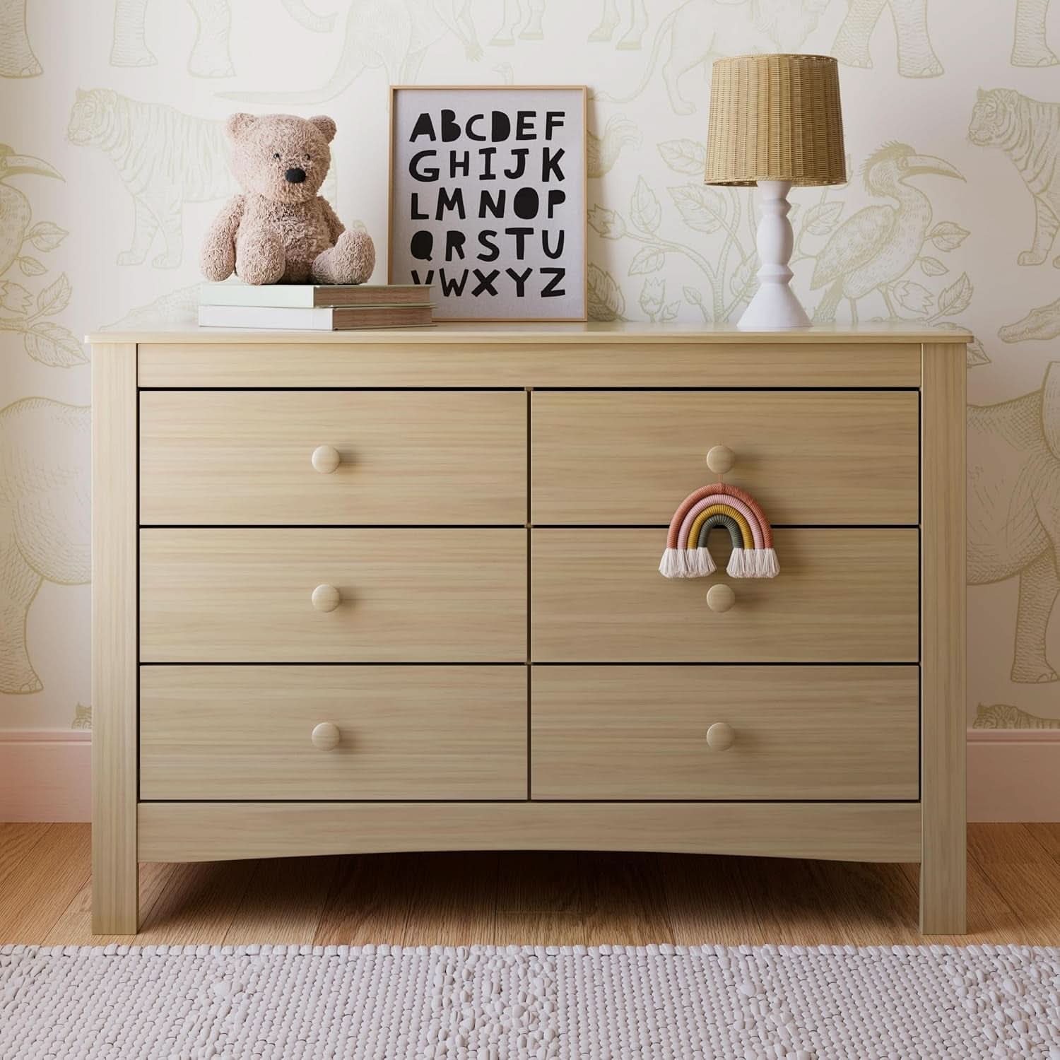Six Drawer Dresser Driftwood Finish Greenguard Gold