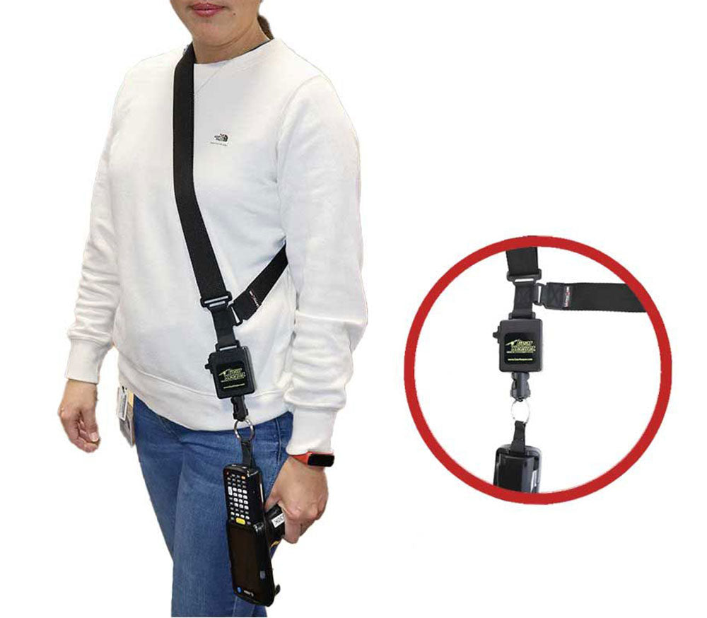 Sling Strap 1.5" with Retractor and Breakaway Attachment for Zebra MC3300 Gun