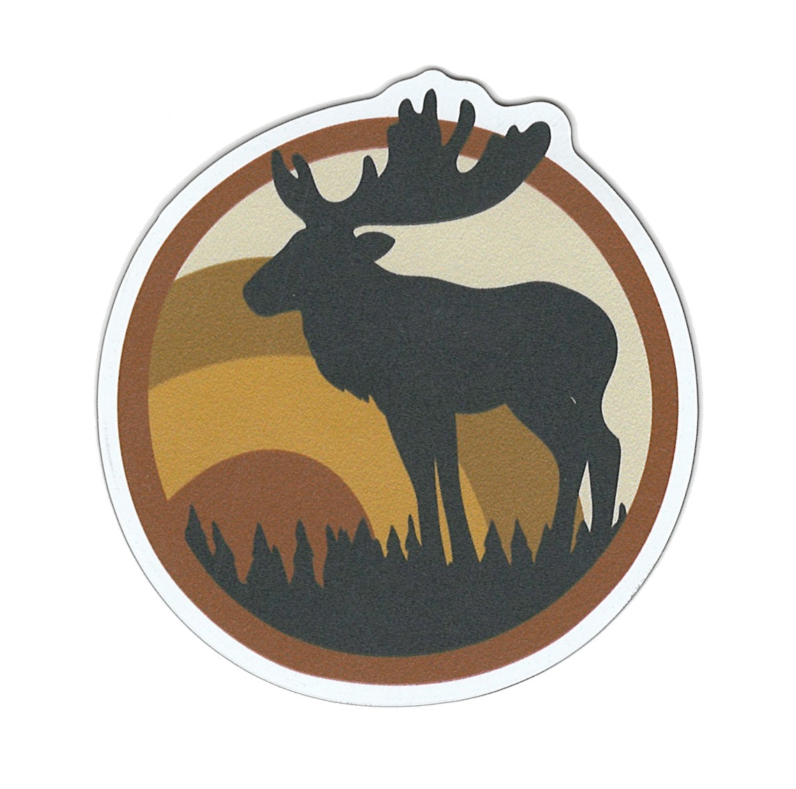 Small Flex Magnet - Sunset Moose