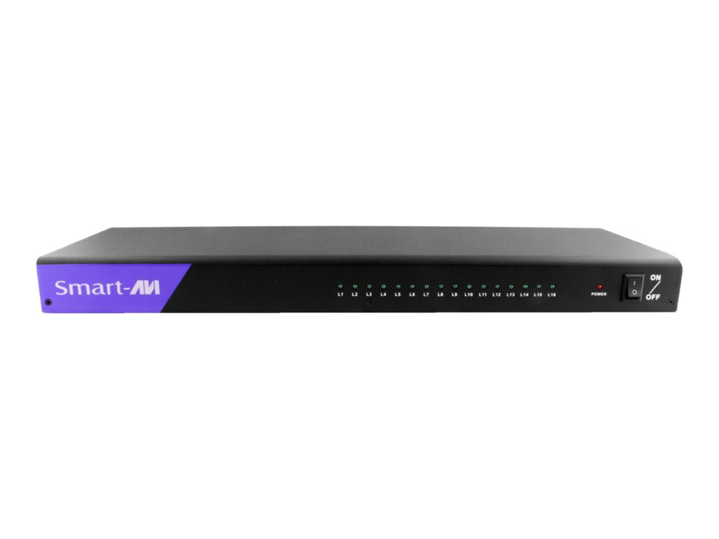 SmartAVI HDS-16P - Video/audio splitter - 16 x HDMI - desktop