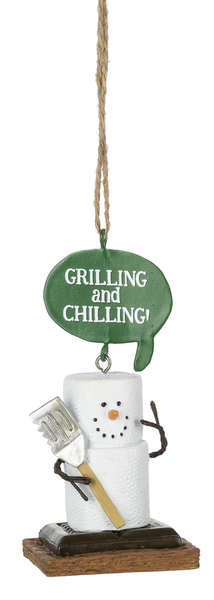 S'mores Campfire Ornament - Grilling and Chilling