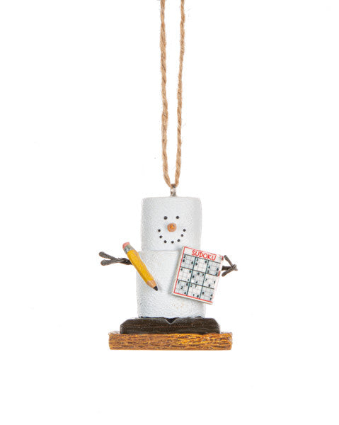 S'mores Game Night Ornament - Sudoku