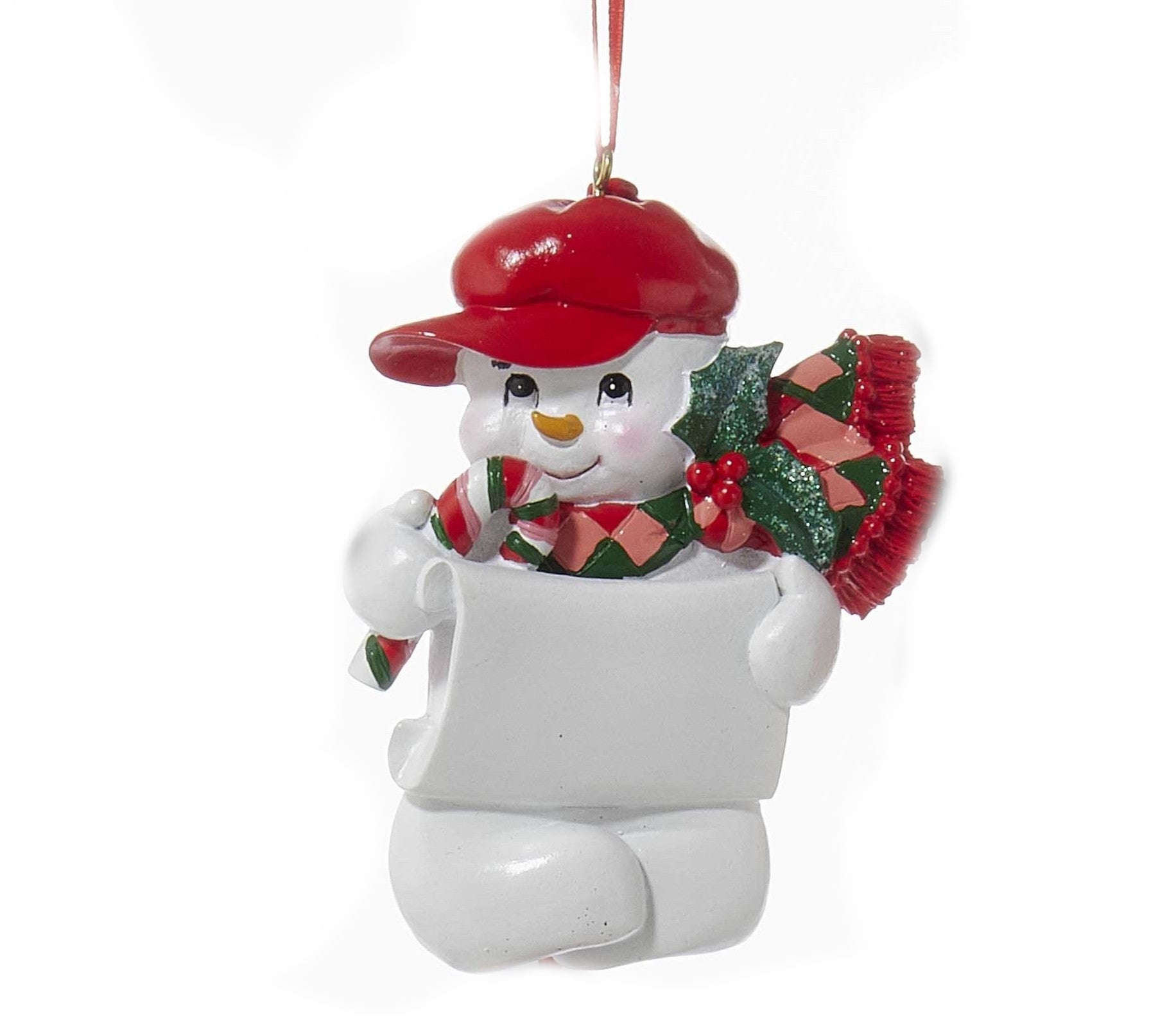 Snow Kid Ornament - Boy - Ball Cap