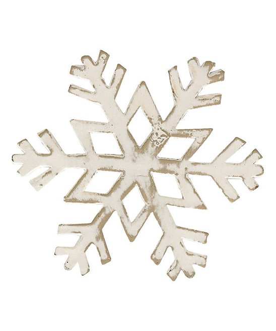 Snowflake White Napkin Ring