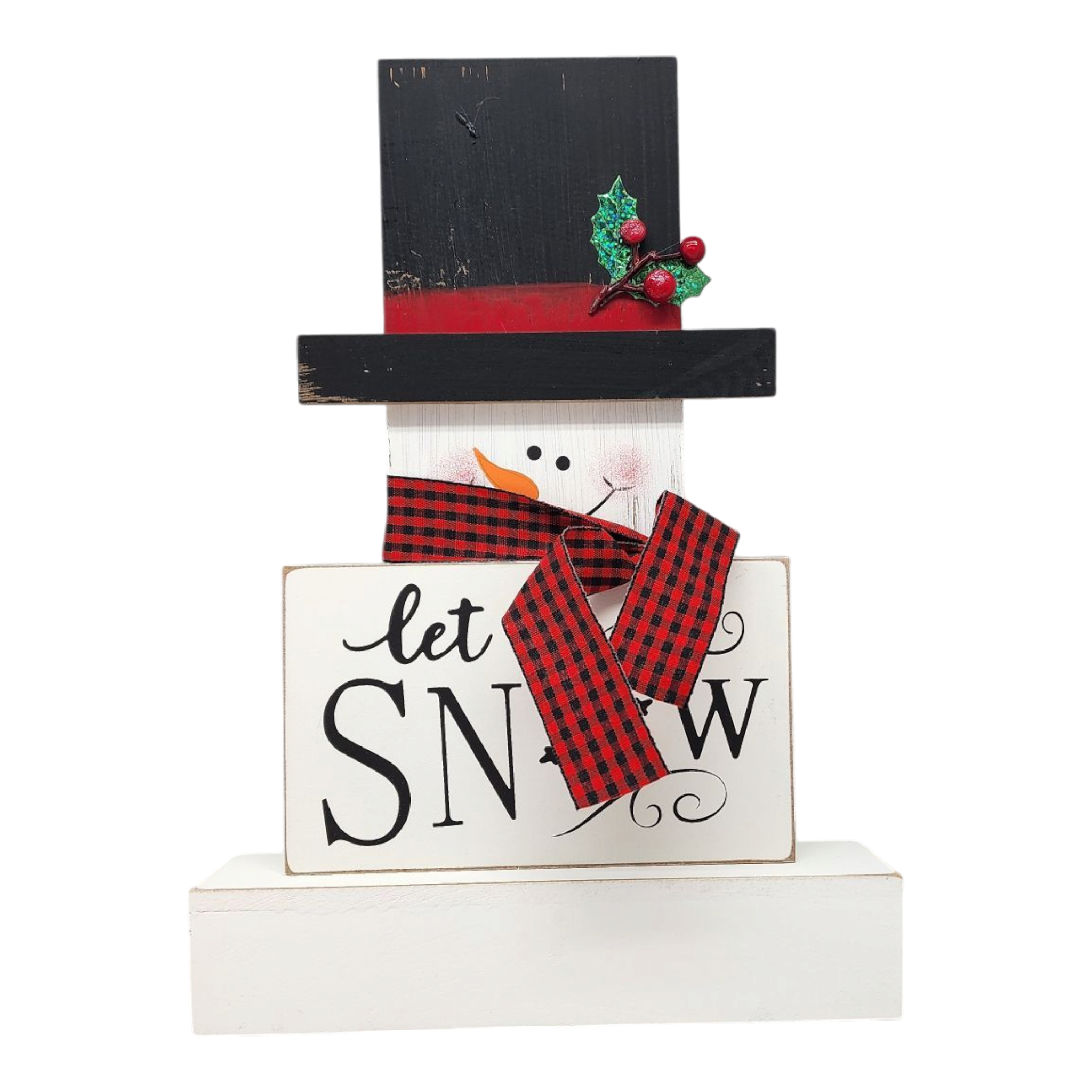 Snowman Block Decor -