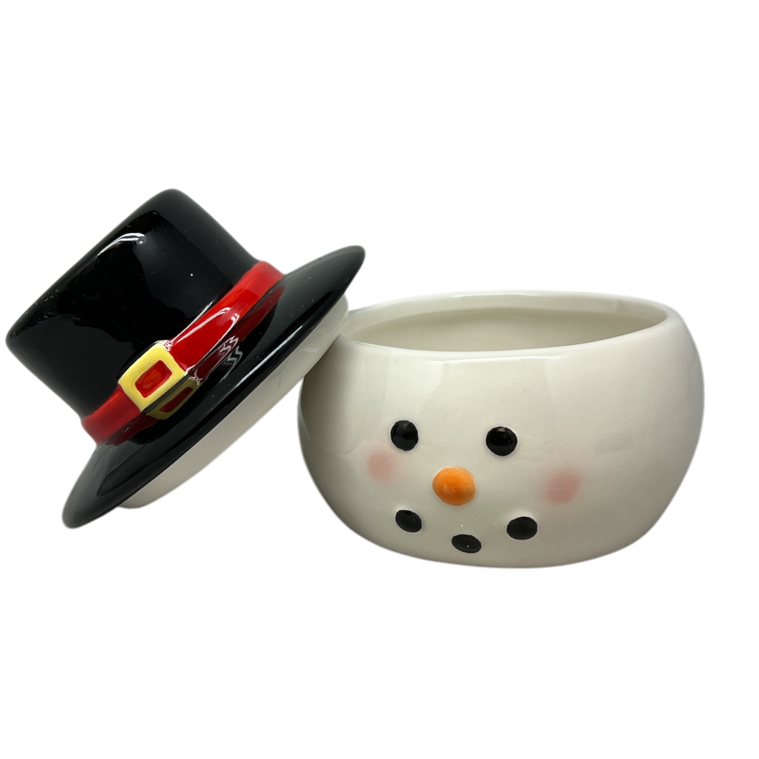 Snowman Covered Candy Dish