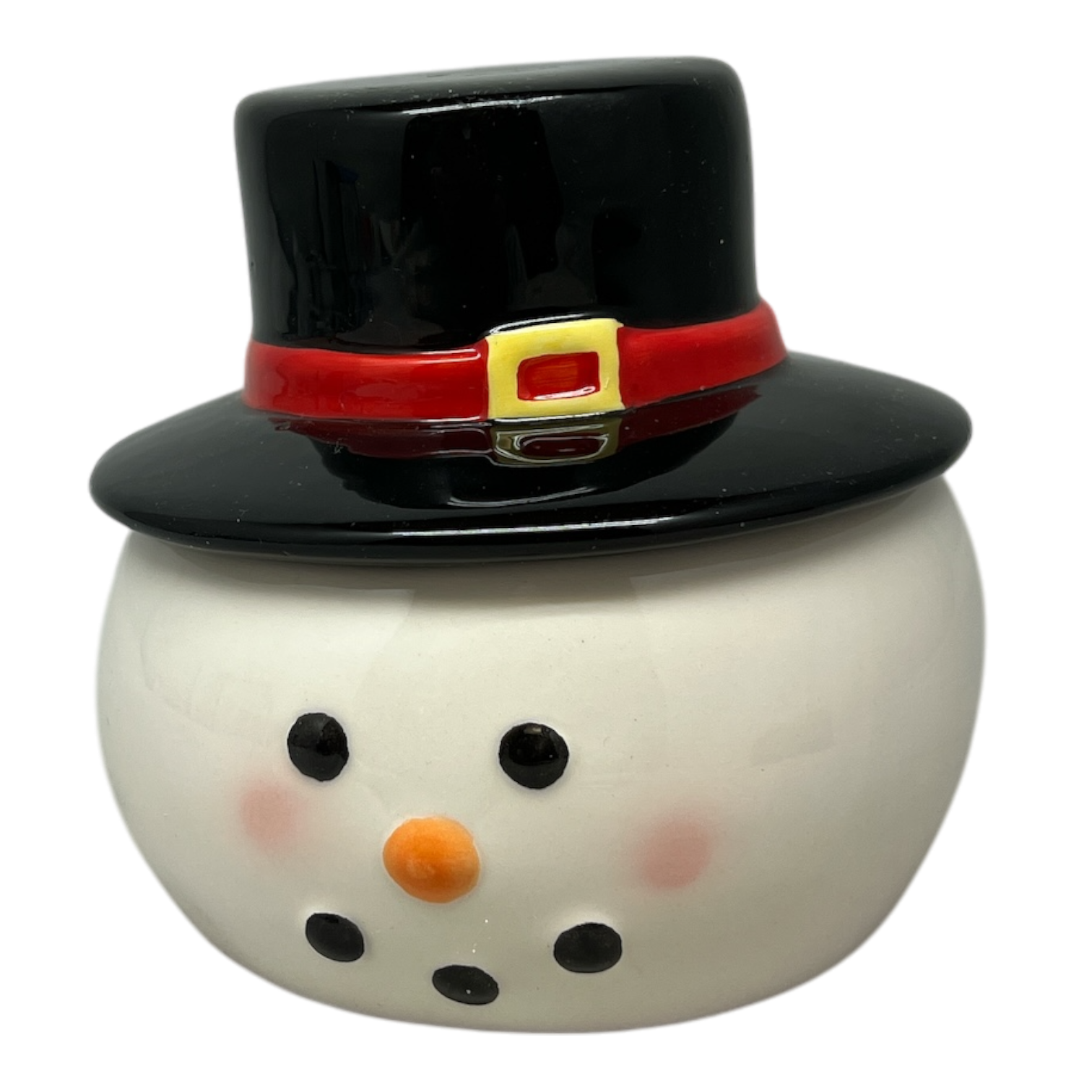 Snowman Covered Candy Dish
