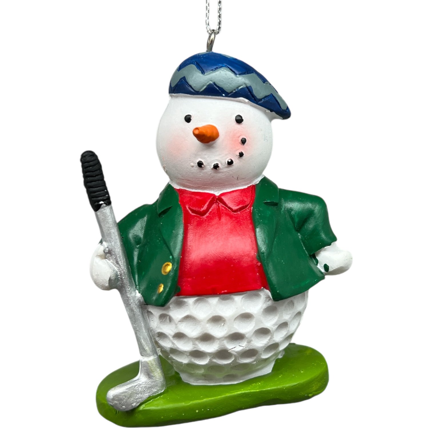 Snowman Golfer Ornament