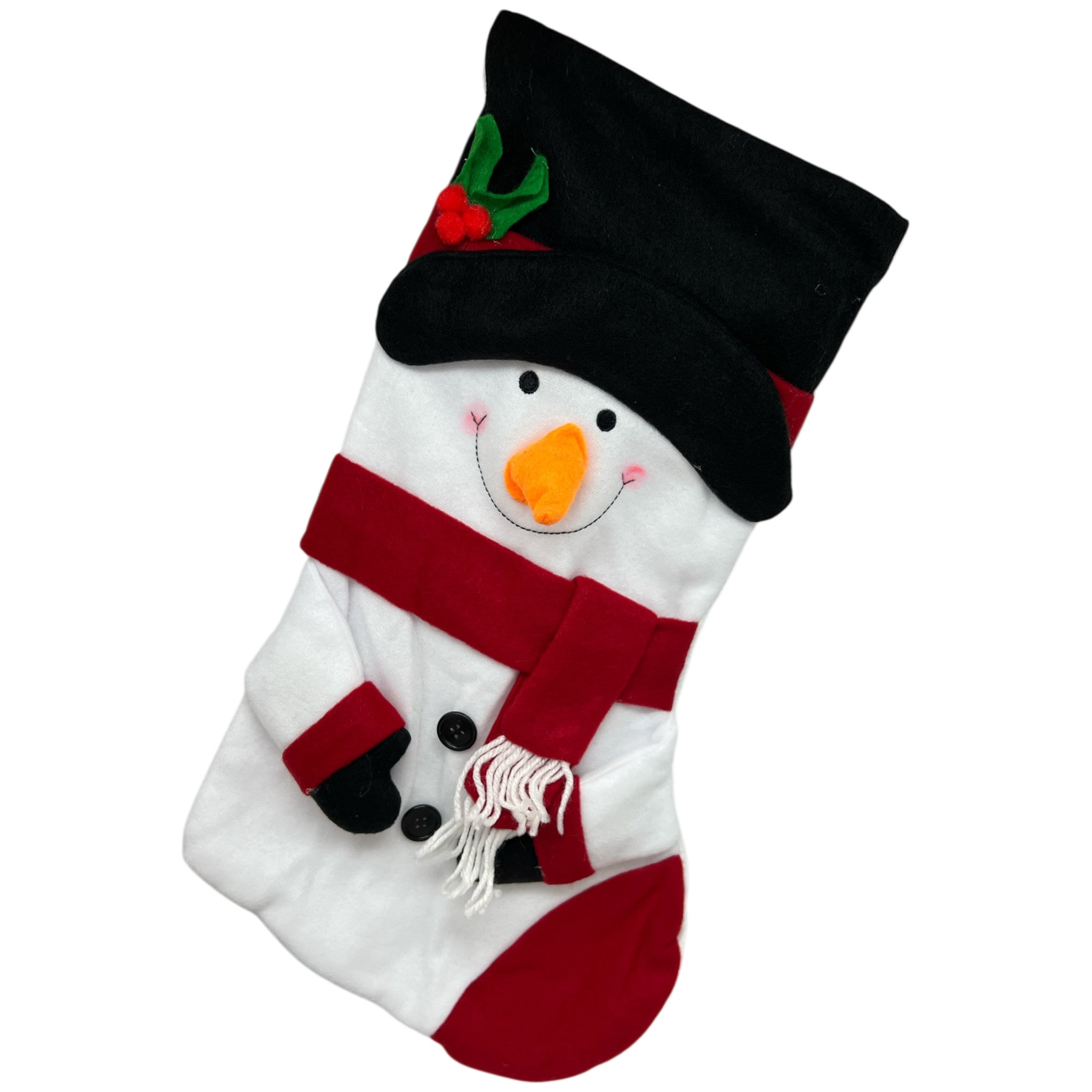 Snowman Plush 3D Stocking