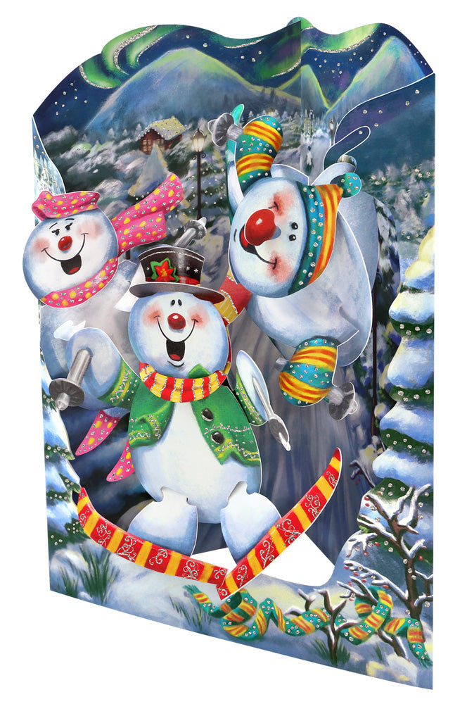 Snowman Swing Card