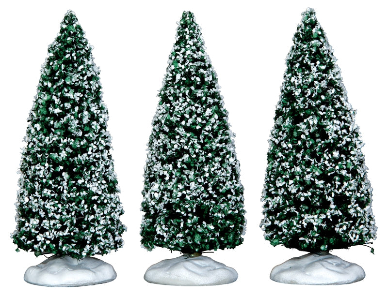 Snowy Juniper Tree - Small - Set Of 3