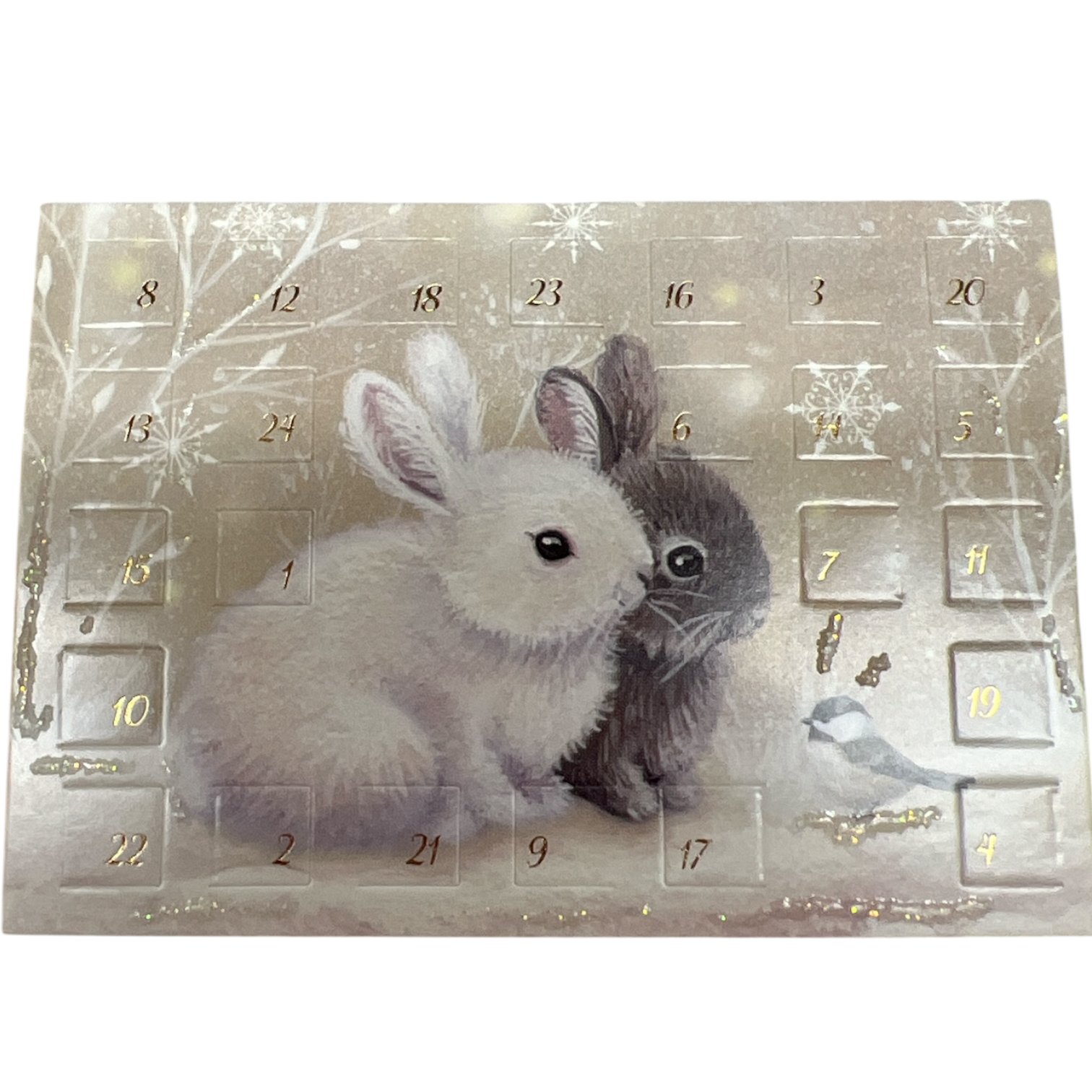 Snuggly Bunnies Miniature Advent Calendar Card