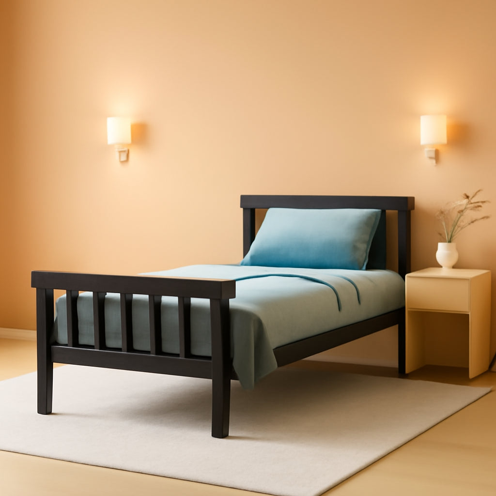 Solid Wood Platform Bed Twin Full Queen With Headboard
