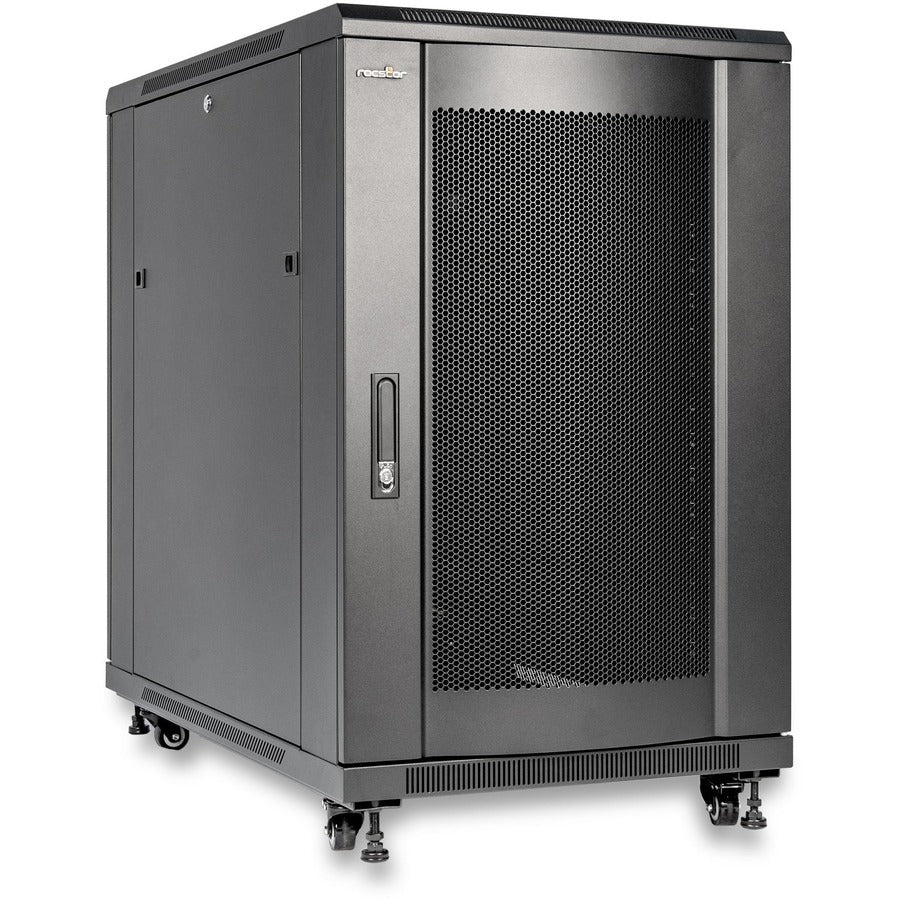 SolidRack R3106 Premium 18U Rack Enclosure Cabinet - 4-Post Adjustable Depth (6" to