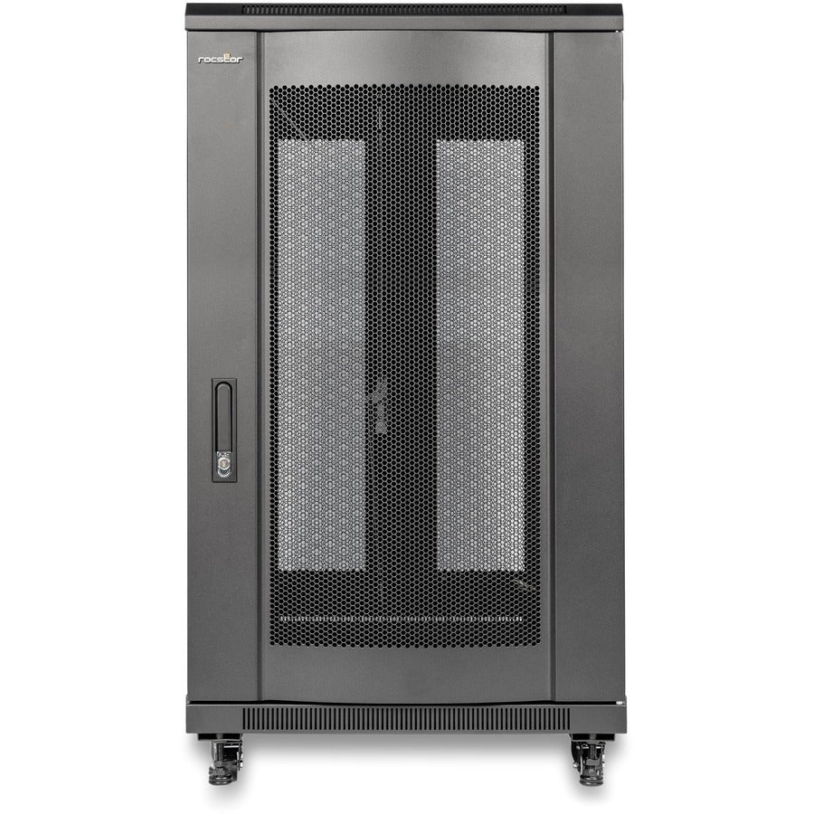 SolidRack R3110 Premium 22U Rack Enclosure Cabinet - 4-Post Adjustable Depth (6" to