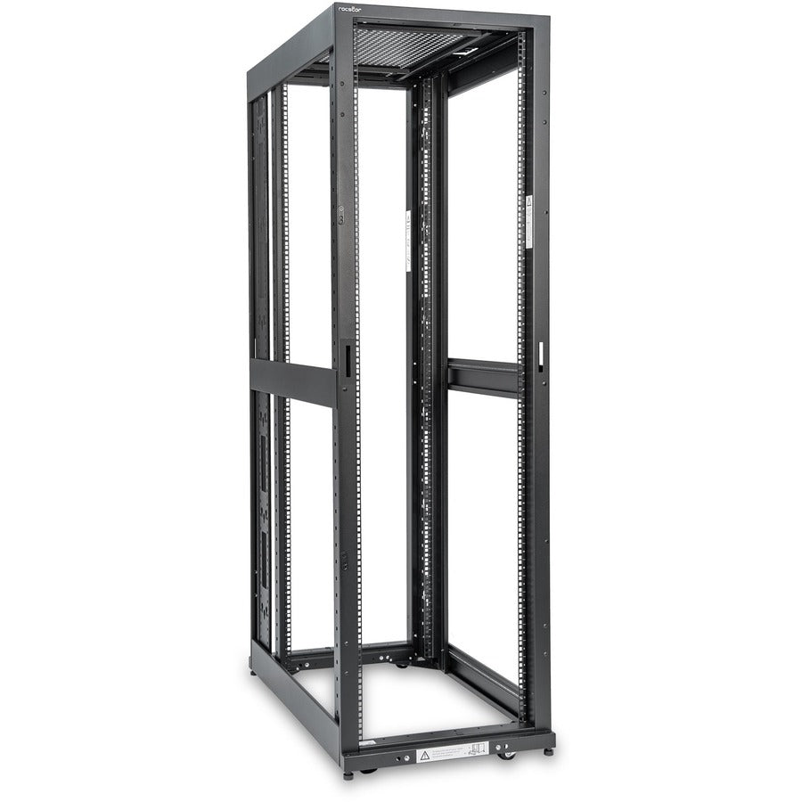 SolidRack R3300 Premium 42U Standard-Depth 4-Post Open Frame Rack Cabinet - No Doors or