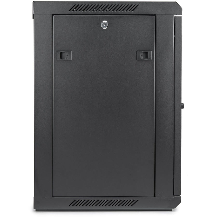 Solidrack 12U Rack Enclosure,Tempered Glass Window - Black