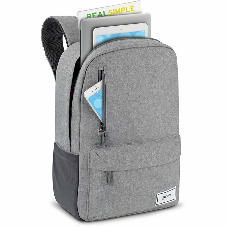 Solo Re:claim Carrying Case (Backpack) for 15.6 Notebook - Gray" UBN760-10