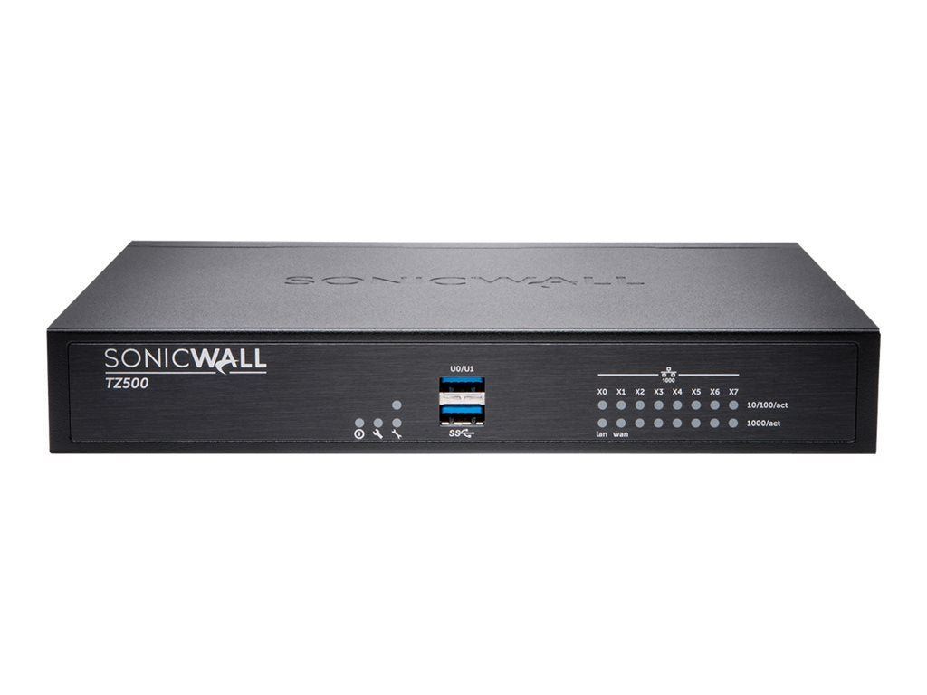 SonicWall TZ500 - Advanced Edition - security appliance - 1GbE - SonicWALL Secure Upgrade Plus Program (3 years option)
