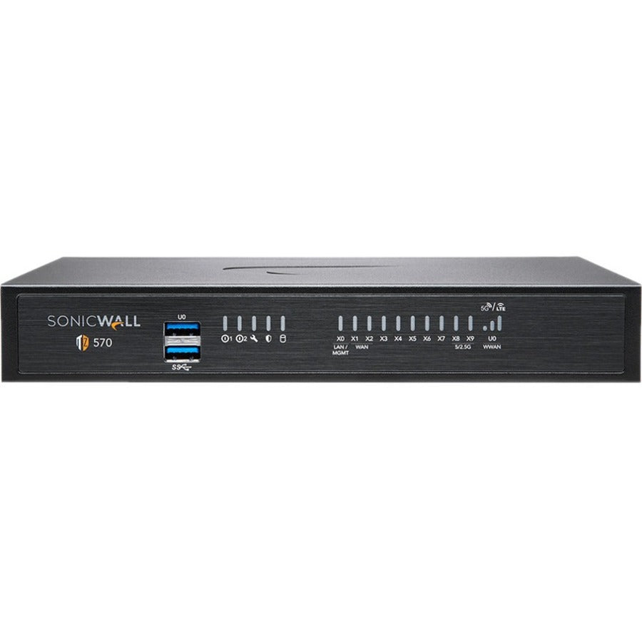 SonicWall TZ570P Network Security/Firewall Appliance - 10 Port - 10/100/1000Base-T - 5 Gig