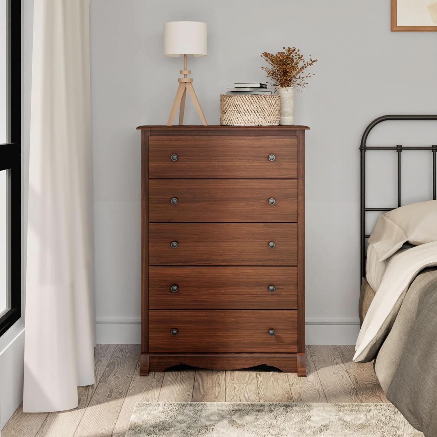 Sonoma Traditional 5 Drawer Tall Dresser Cherry For Bedroom