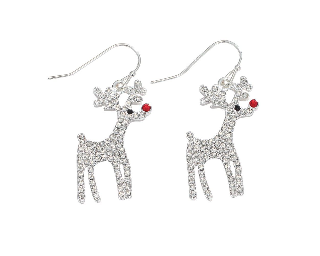 Sparkling Crystal Rudolph - Earrings