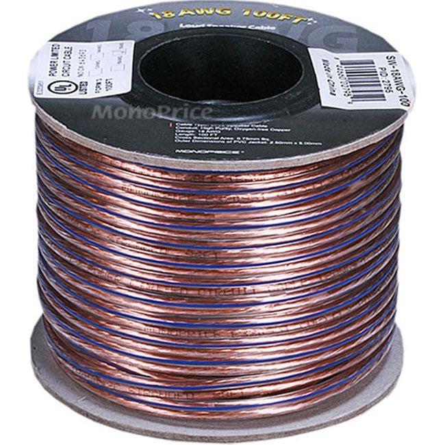 Speaker Wire 18Awg Oxygen-Free 100Ft
