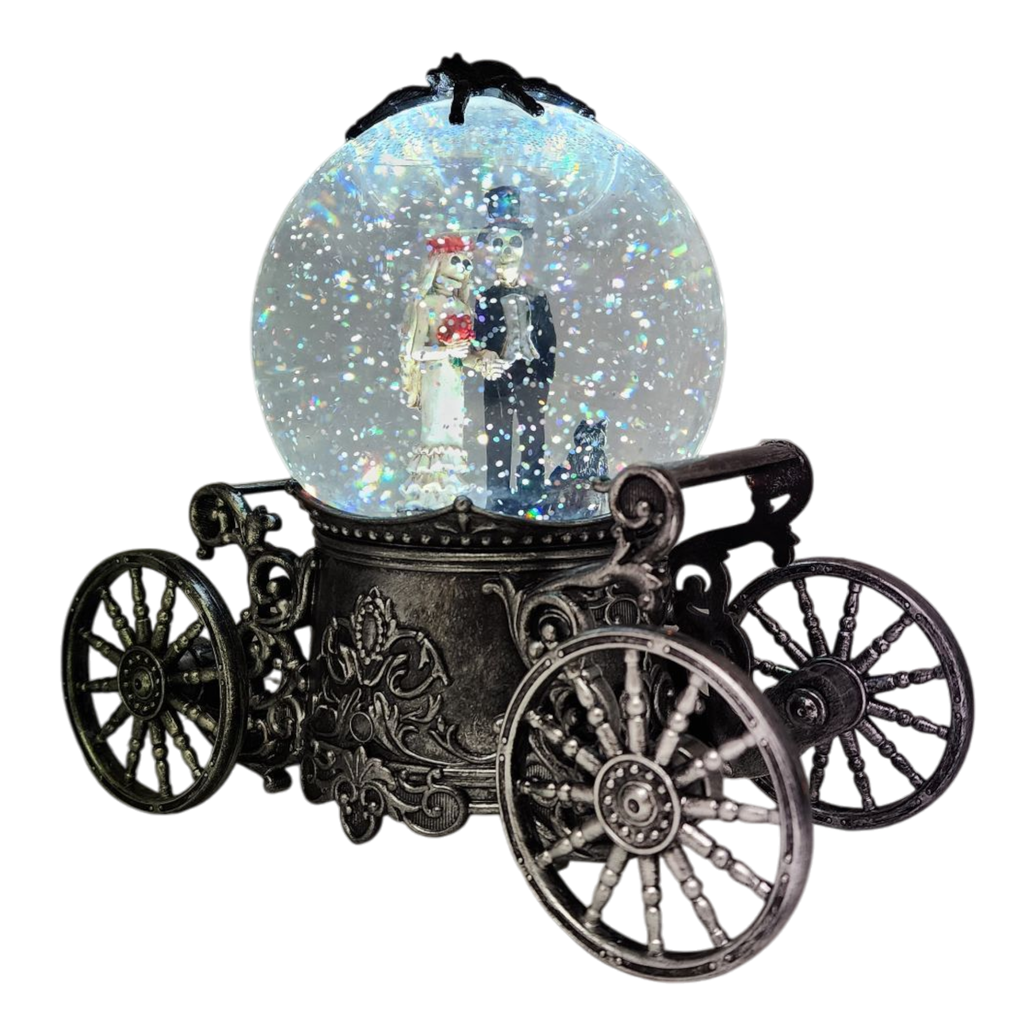 Spectral Love Carriage Lighted WaterGlobe