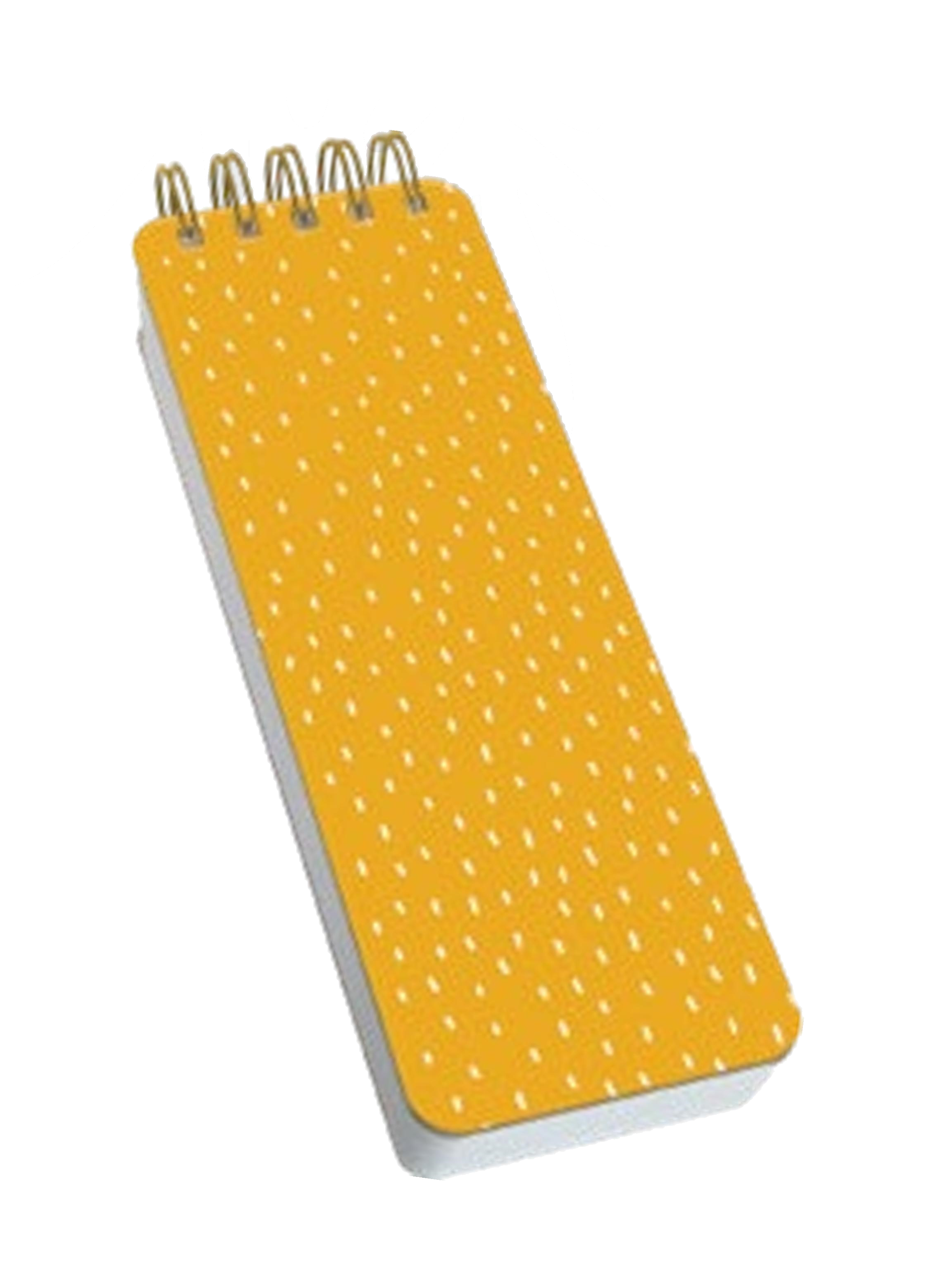 Spiral Chunky Notepad - Yellow Sprinkle
