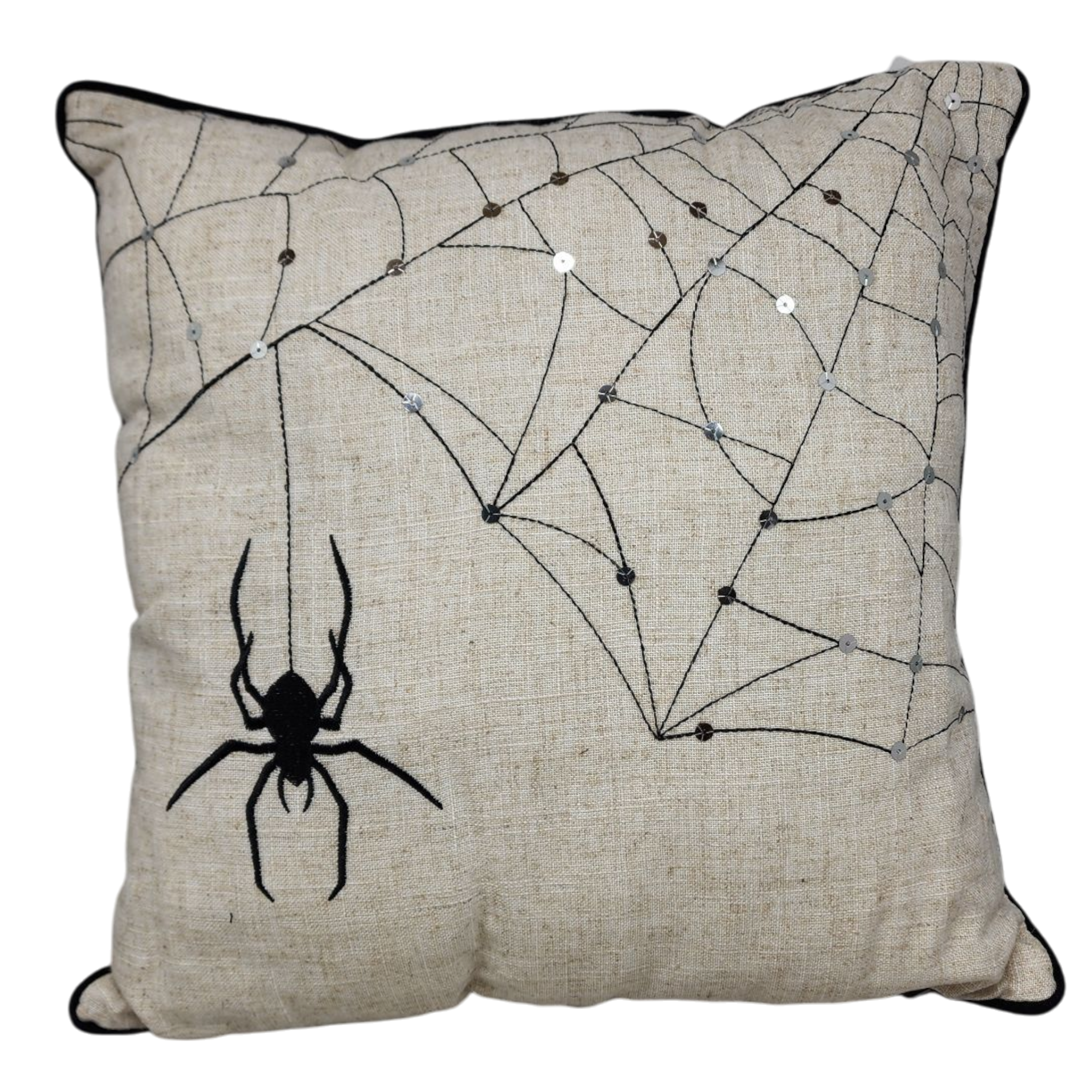 Spooky Spider Web Pillow