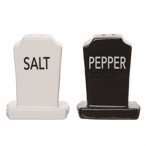 Spooky Tombstone Salt and Pepper Set