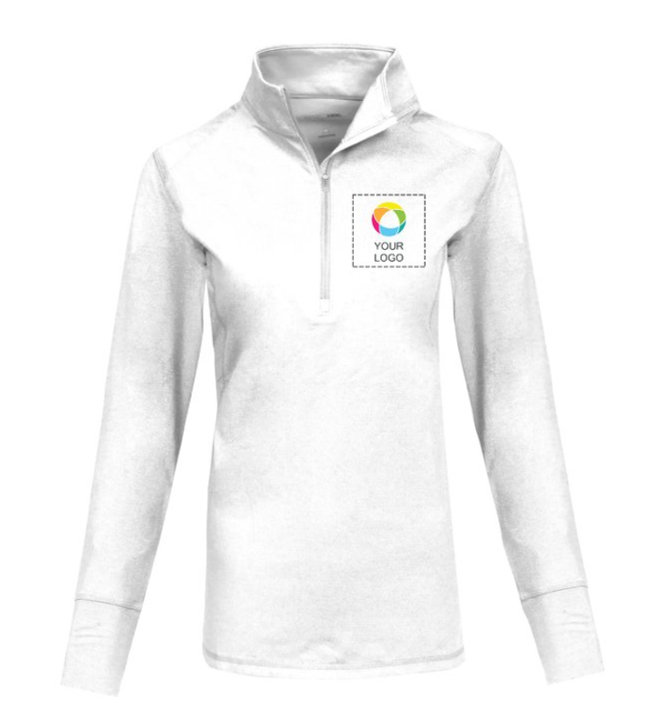 Sport-Tek® Ladies Sport-Wick® Stretch Reflective Heather 1/2-Zip Pullover – Performance Stretch, Reflective Style for Active Lifestyles