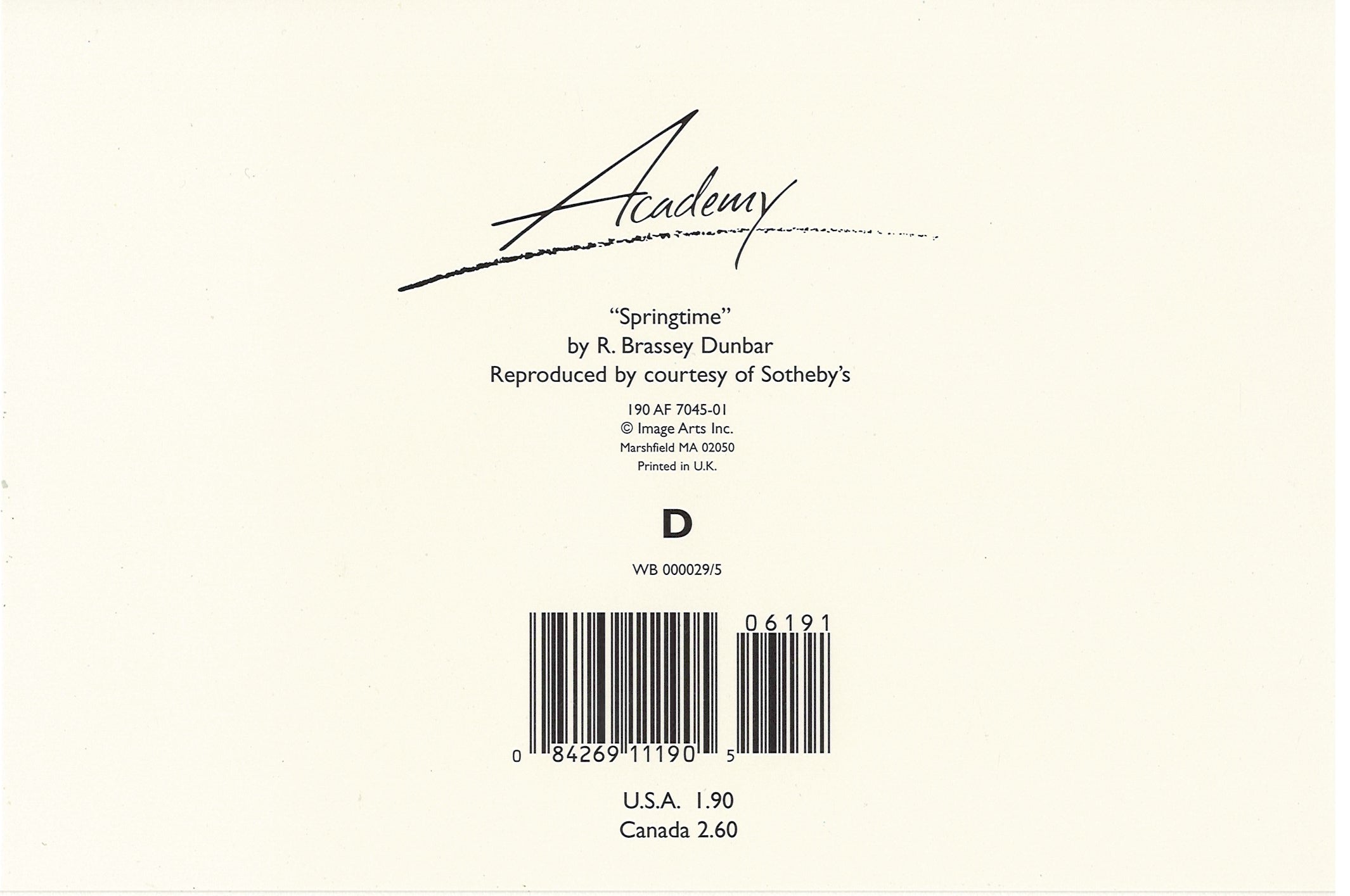 Springtime Blank Greeting Card