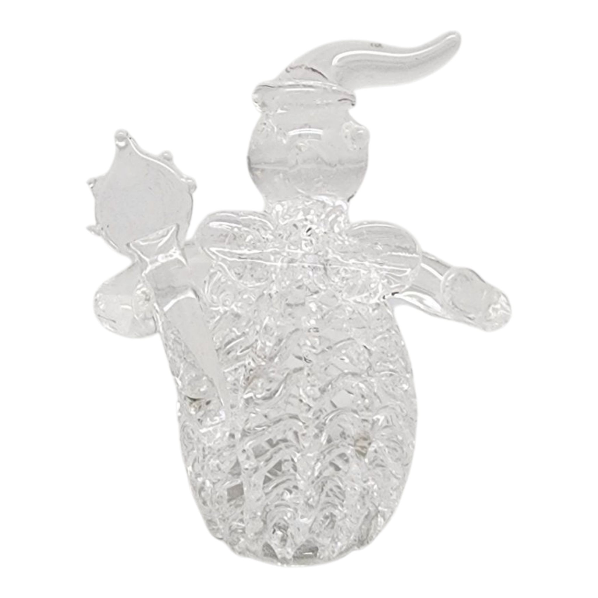 Spunglass Snowman Figurine