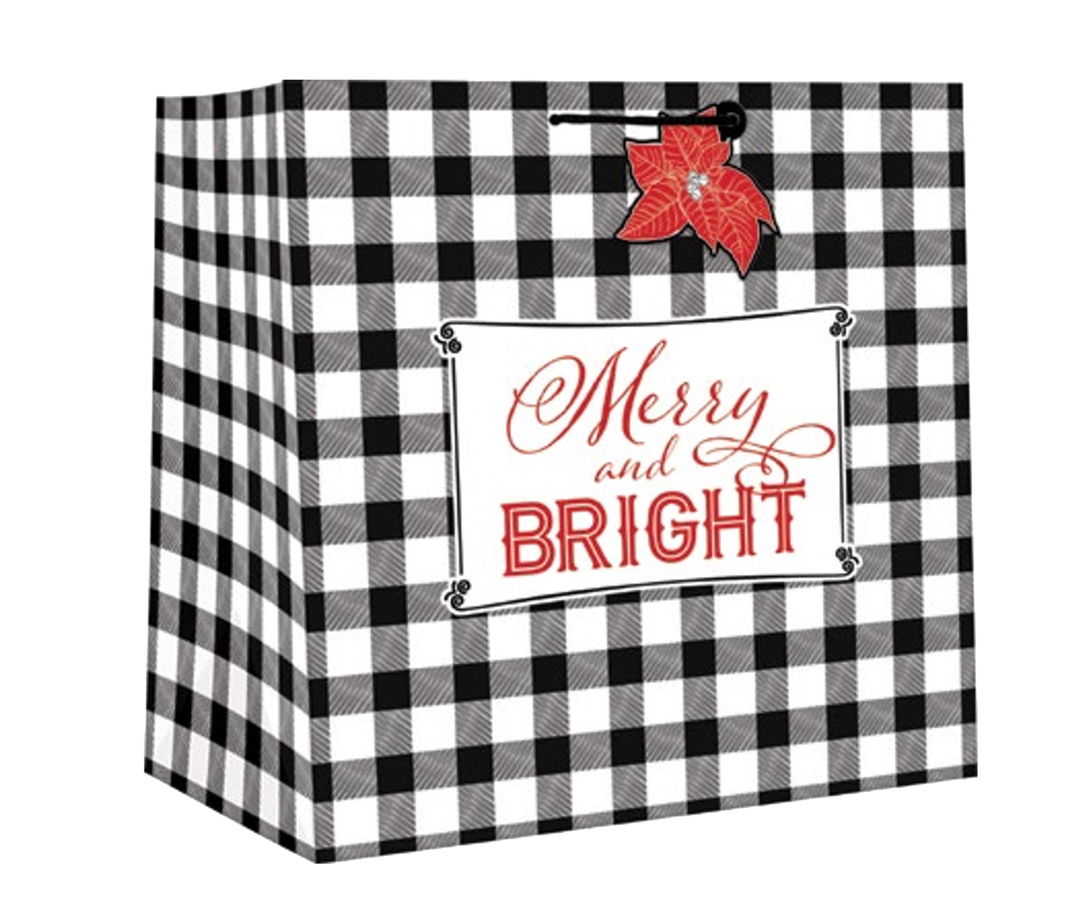 Square Jumbo Gift Bag - Merry and Bright