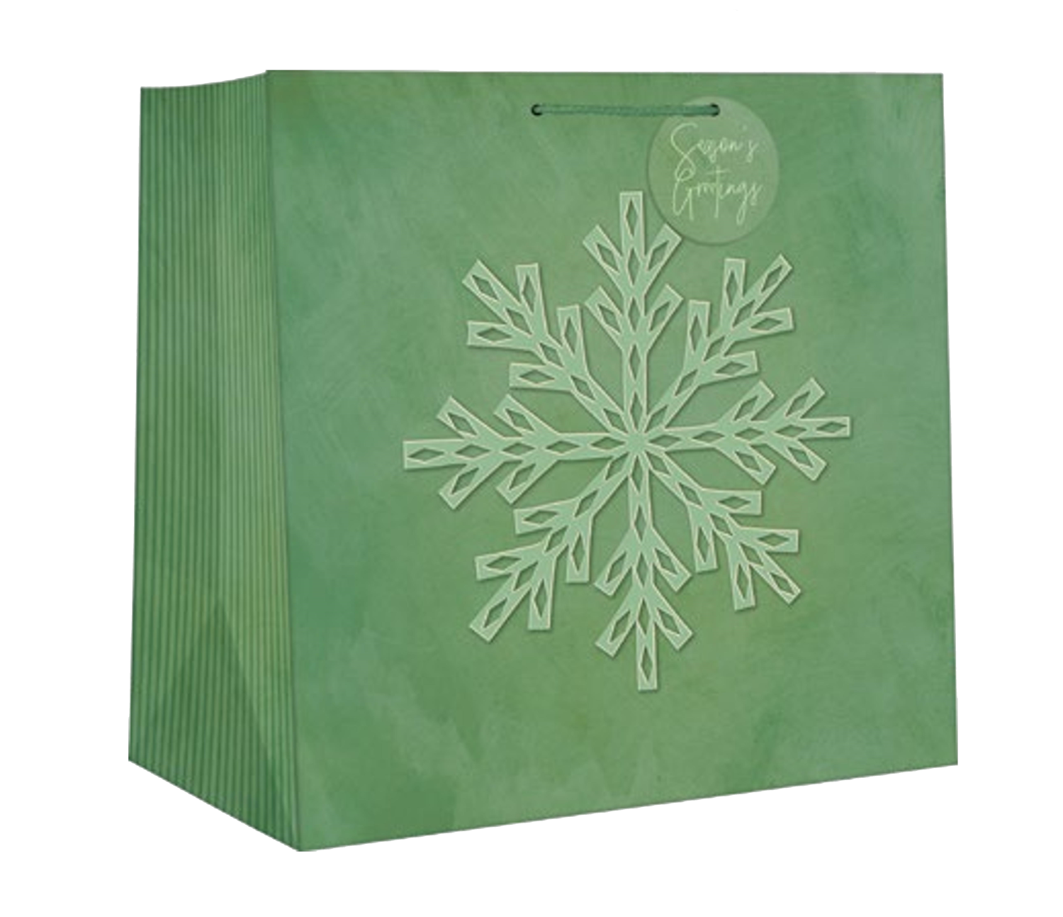 Square Jumbo Gift Bag - Snowflake