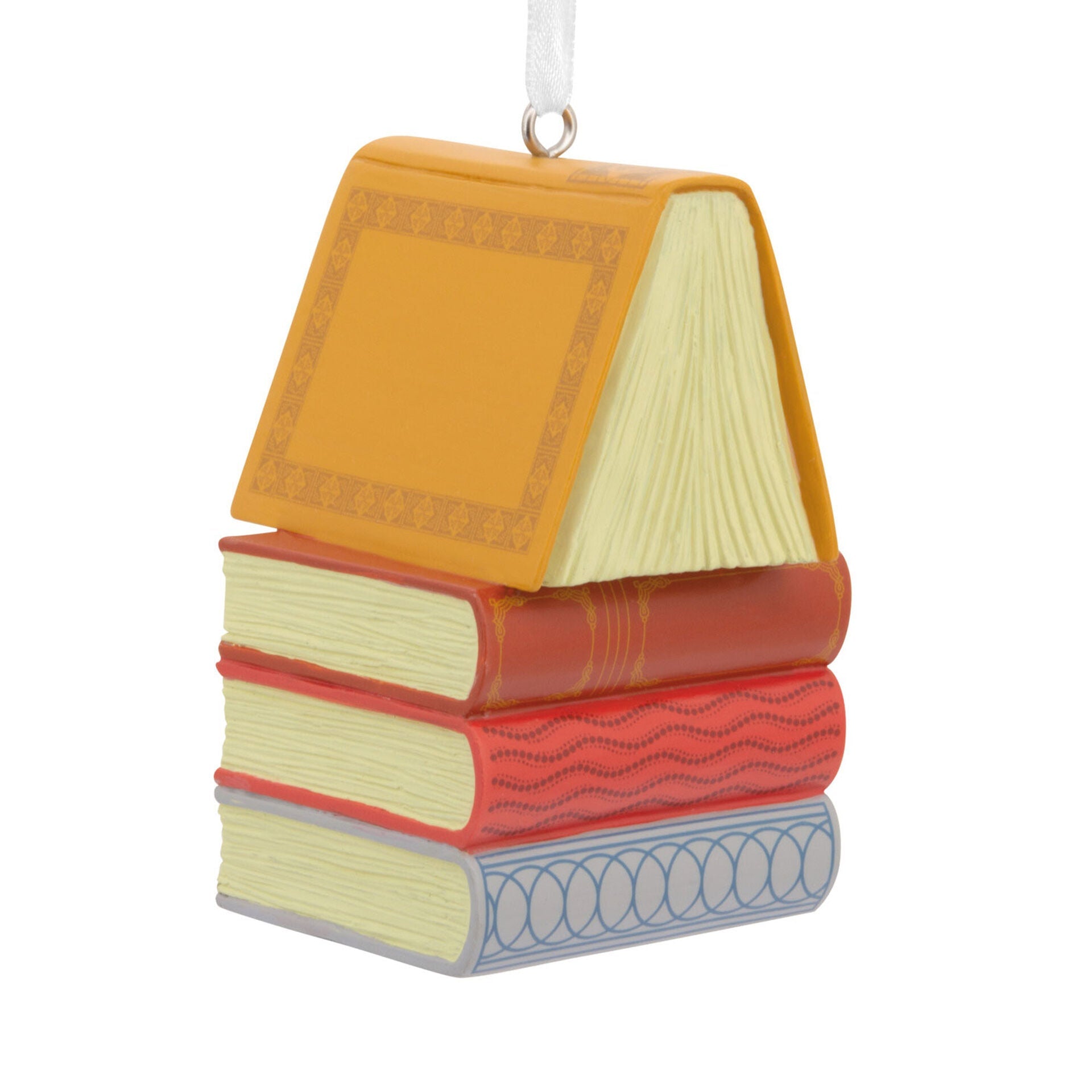 Stack of Books Hallmark Ornament