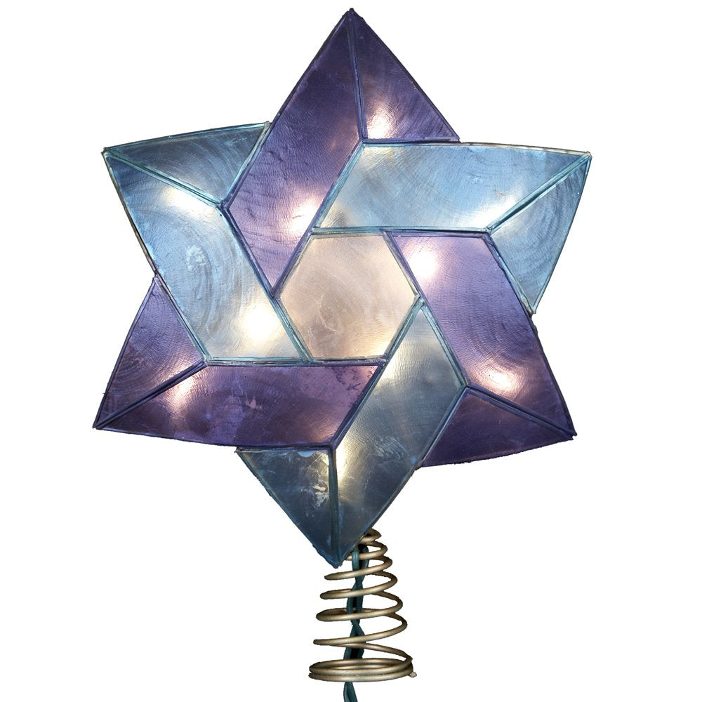 Star of David Capiz Treetop - 10 Light - 8.5 inch